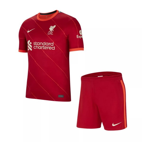 Camiseta Liverpool Replica Primera Ropa Niño 2021/22 Rojo